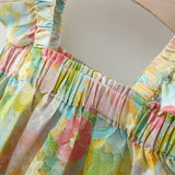 Mini Fashion™ - Sommarblommor Chic - Sommarklänning Peony print
