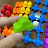 Rainbow Teddy Bears Toys™ - Pedagogisk & kreativ - Räknande regnbågsbjörnar