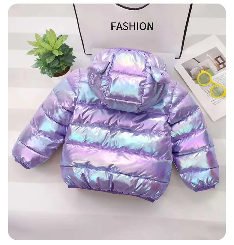 CuddleCoat  – Tjock vadderad jacka med björnluva