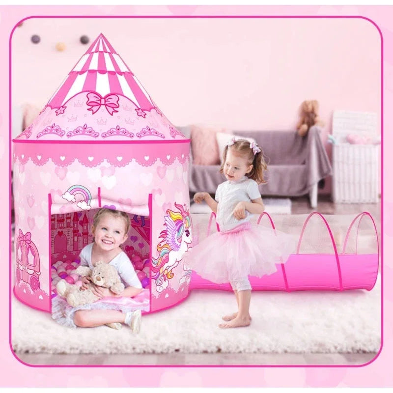 Unicorn Tent™ – Magisk lekstund – Rosa lektält