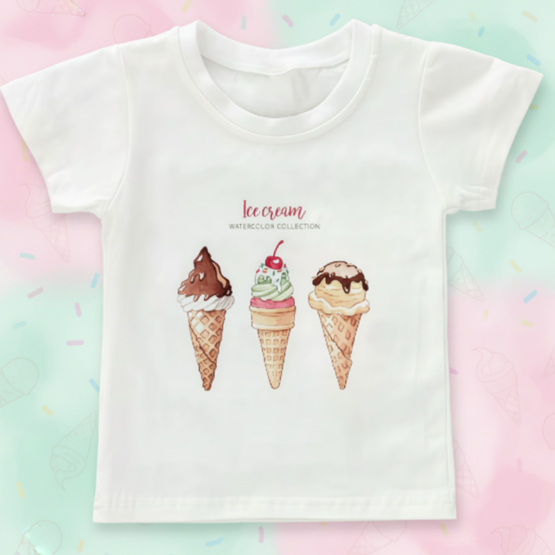 Boys & Girls Summer Tee – Bekvämt och lekfullt – T-shirt för barn med roligt tryck