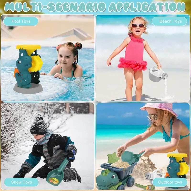 Beach Dino Set™ – Bygg ditt slott – Dinotruck-stranden