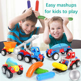 Magnetic Cars™ – Magnetisk bygglek - leksaksset med magnetiska fordon