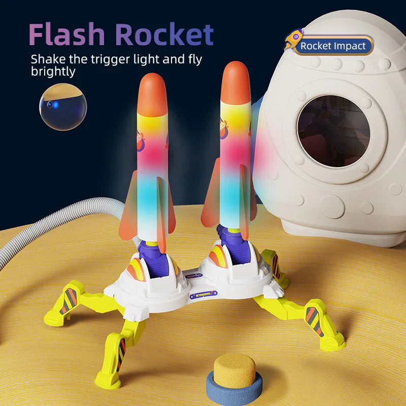 Air Rocket - Hoppa & Släpp - Raketleksak