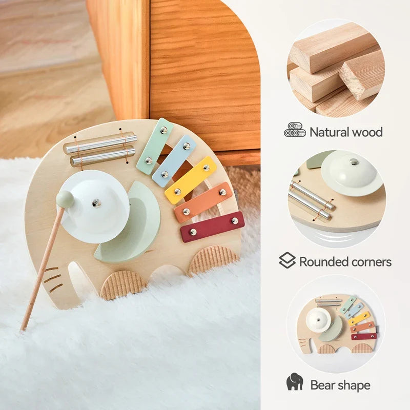 HarmonyWood – Montessori & Kreativt – Träinstrument: Xylofon