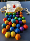 Rainbow Balls™ – Träkulor i Regnbågsfärger