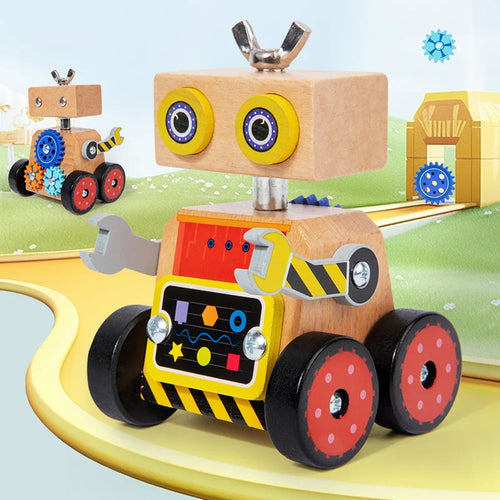 Woods™ - Bygg & Lek - Byggrobot i trä