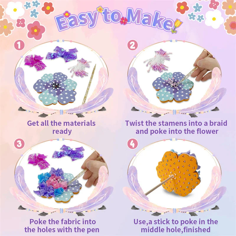 DIY Flower Poke Art – Kreativt & lärorikt – Blomsterpysselpaket