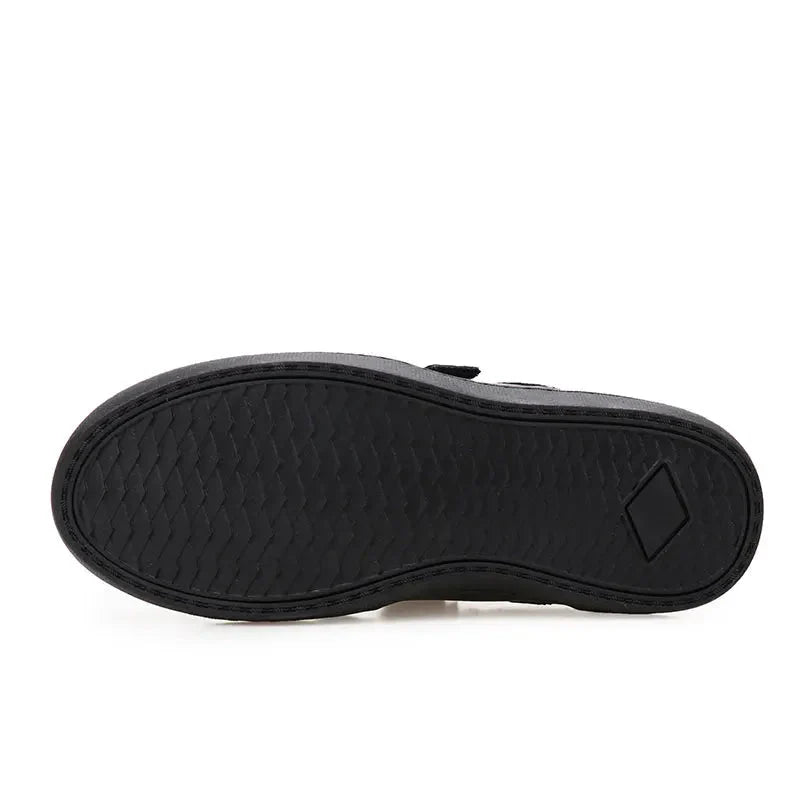 MonoWalk – Lätt & slitstark - Sneakers i läder med kardborreband