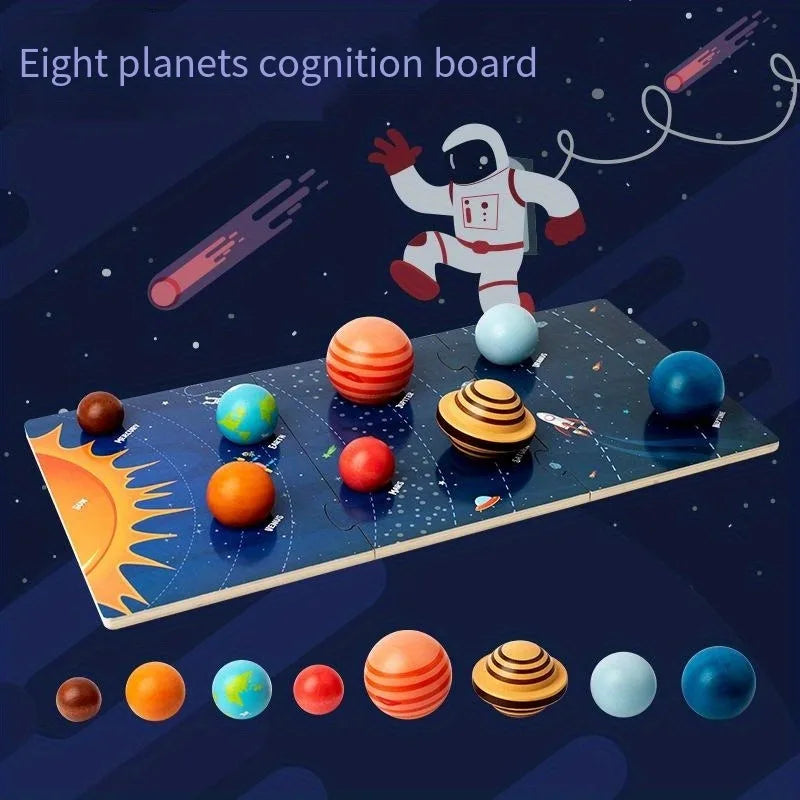 Wooden Solar System – Lärorikt & upptäckande – Planetlekset