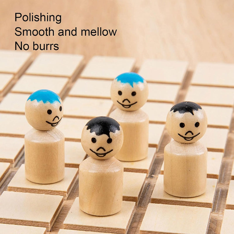 Wooden Chess Puzzle Game – Strategi & Tänkande – Brädspel