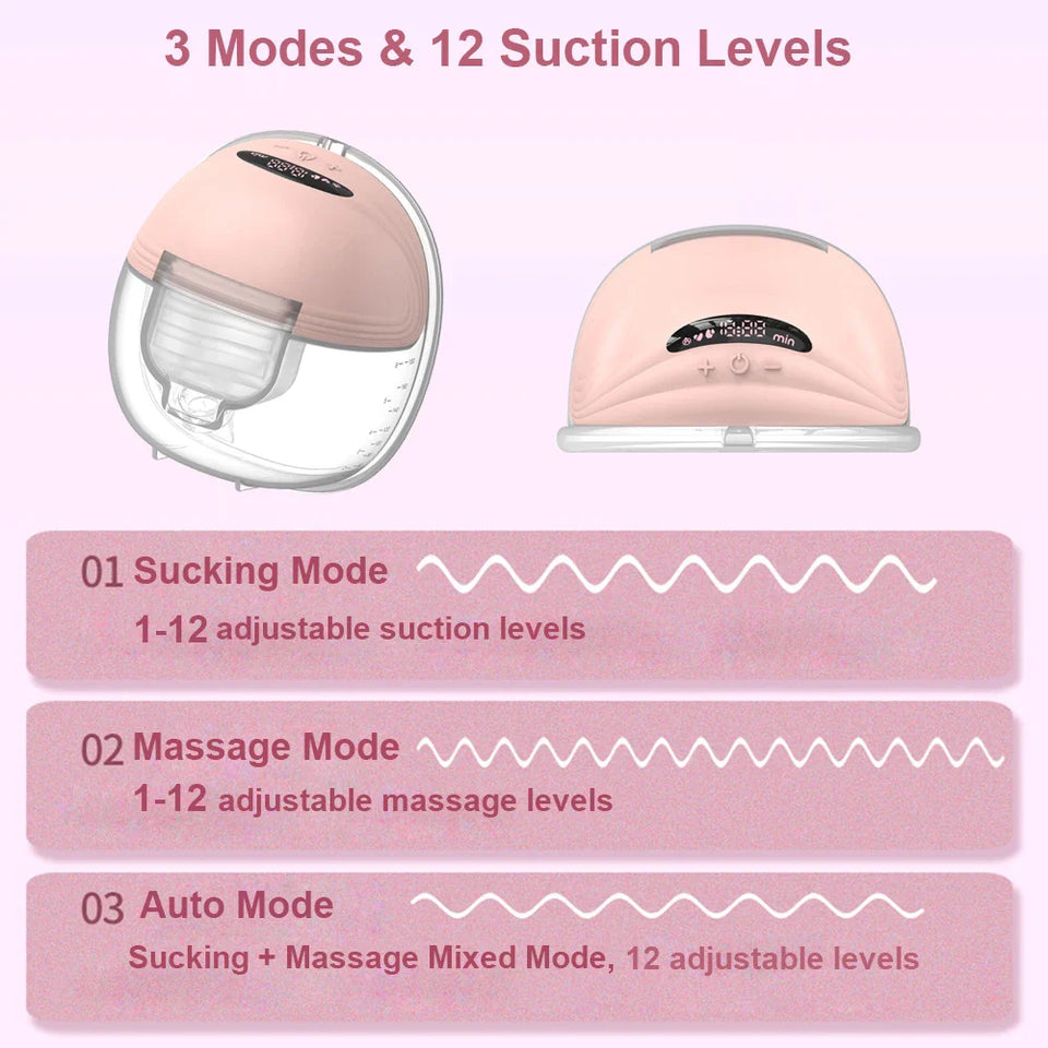MammaEase – Tyst & säker - handsfree-bröstpump