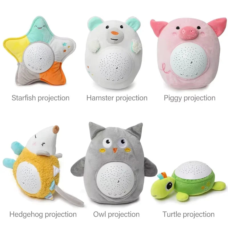 StarPlush – Mjuk & lugnande – gosedjur med nattlampa-projektor