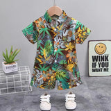 Mini Fashion™ - Fräsch och glad - Blommigt set för pojkar