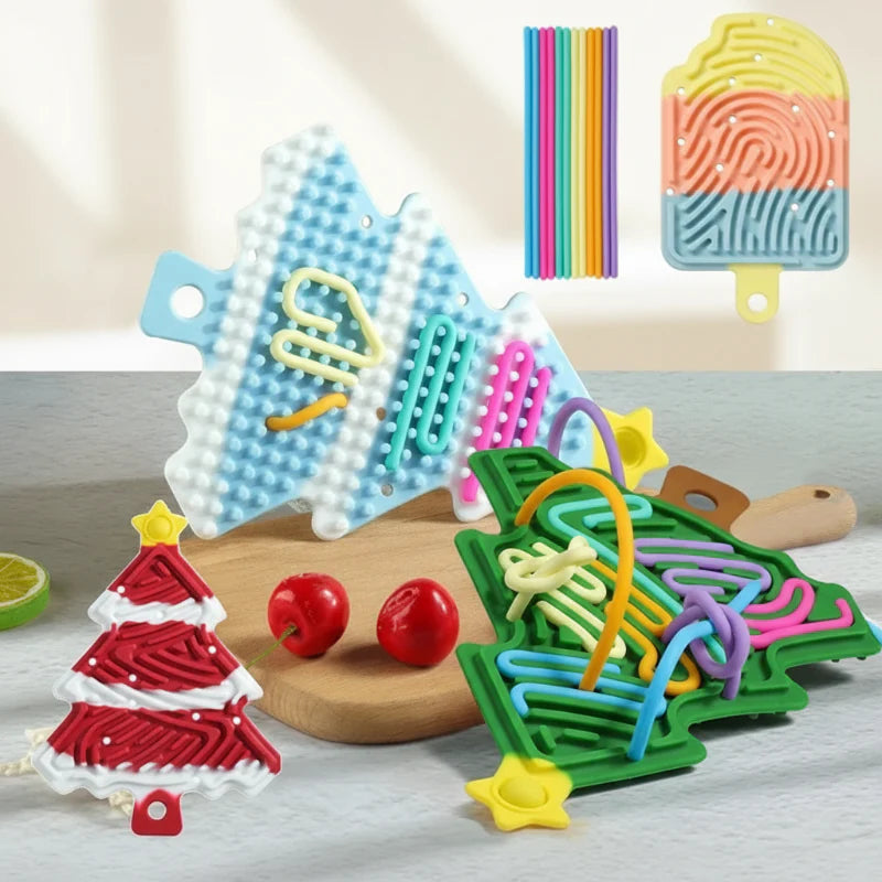 FidgetFrost – Lekfullt & mjukt – Silikon Busy Board