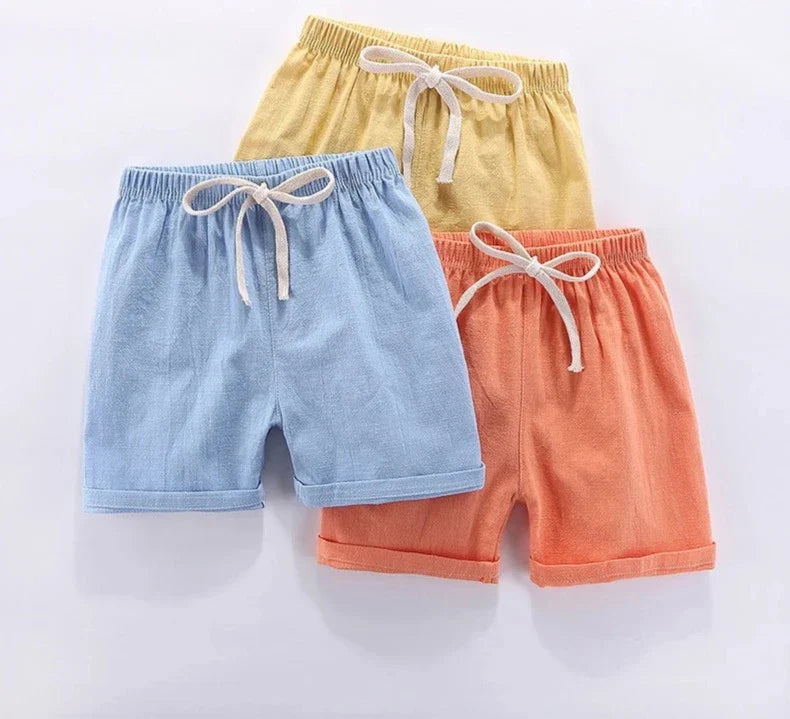 Mini Fashion™ - Snabbtorkande material - Shorts av bomull och linne