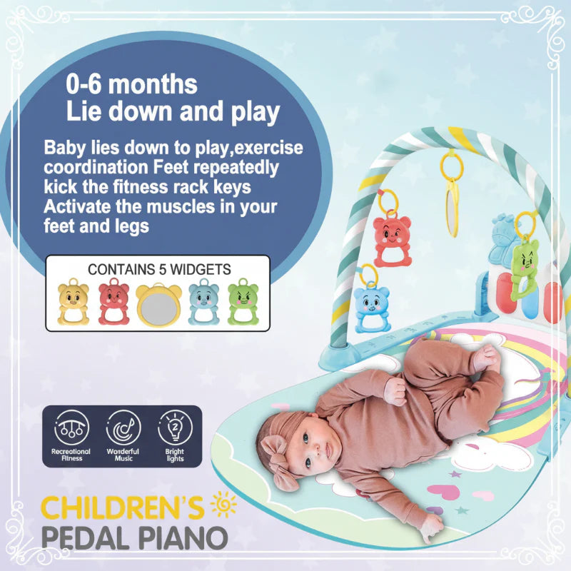 Musical Baby Play Gym – Färgglatt & pedagogiskt – Babygym-matta