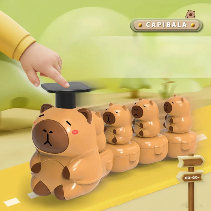 Capybara Train Toy – Lekfullt & gulligt – Livligt tåg