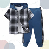 Boys Checkered Outfit – Trendigt och bekvämt – Rutigt klädset för barn