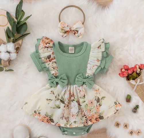Mini Fashion™ - Mjuk mot huden - Sparkdräkt för flickor