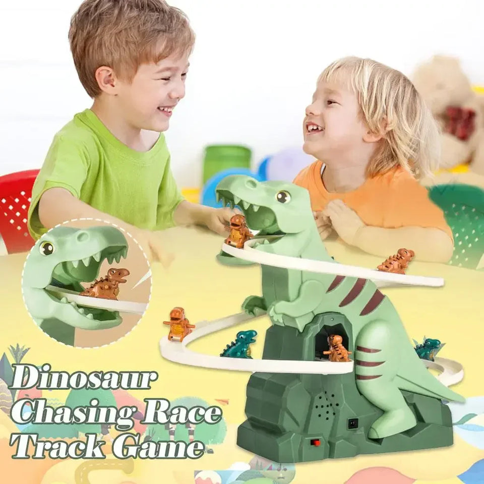 Dino Slide™ – Mini berg-och-dalbana kul - Dino glidbana