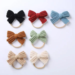 Mini Fashion™ - Rosettglans - Stickat hårband