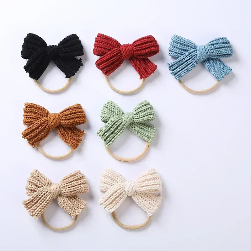 Mini Fashion™ - Rosettglans - Stickat hårband