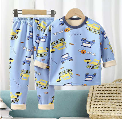 Mini Fashion™ - Cartoon Fleece-pyjamas för barn
