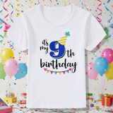 Birthday Graphic Tee – Söt & luftig – Födelsedags-T-shirt för barn