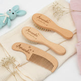 Personalized Hairbrush – Mjuk & unik – Personligt anpassat hårborstset för bebisar