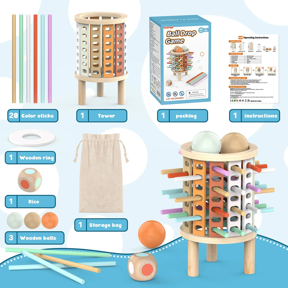 Balance Tower™ – Stapla och räkna – Tänkespel i trä