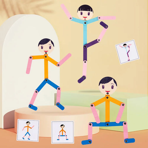 PlayGrow - Leka och växa - Montessori-pussel Sportman