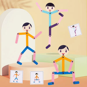 PlayGrow - Leka och växa - Montessori-pussel Sportman