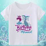 Birthday Graphic Tee – Söt & luftig – Födelsedags-T-shirt för barn
