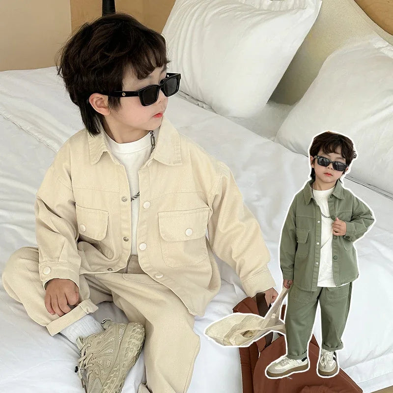 Boys Fashion – Trendigt & bekvämt – Cargo-set för pojkar