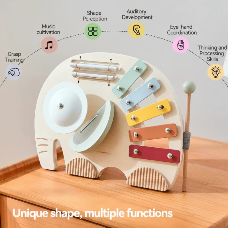 HarmonyWood – Montessori & Kreativt – Träinstrument: Xylofon