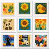 ThreadArt – Handgjort & Färgglatt – Broderisats med djurmotiv