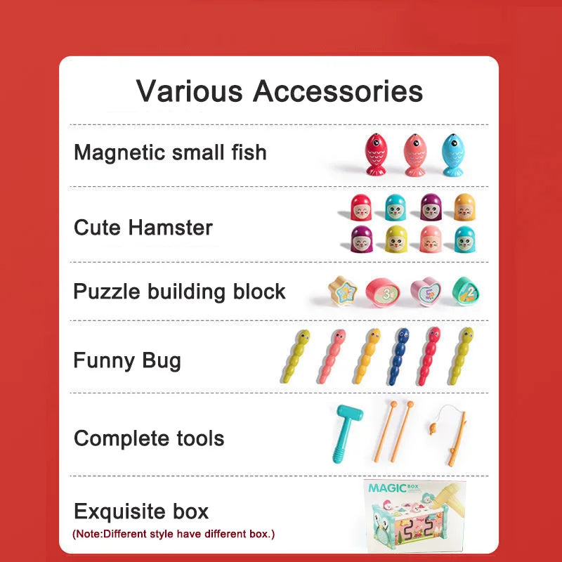 Montessori Hammering Toy – Motorik & inlärning – 8-i-1-lekset