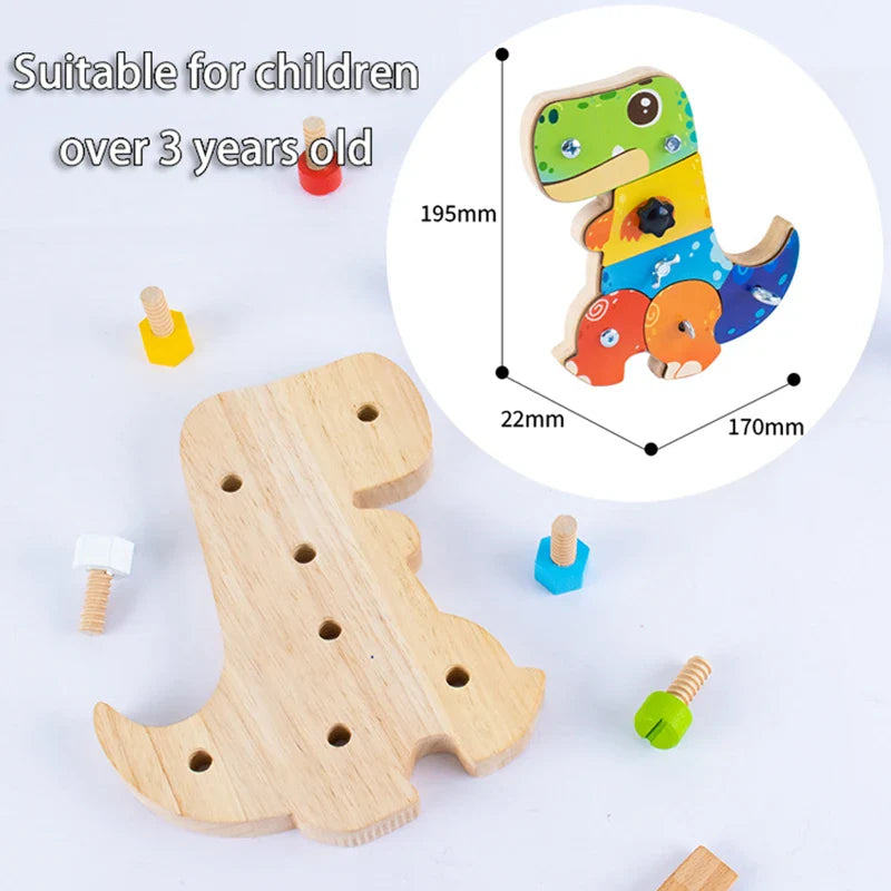 Dino Screwdriver Board™ - Vänd & Utforska - Sensoriska leksaker