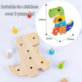 Dino Screwdriver Board™ - Vänd & Utforska - Sensoriska leksaker