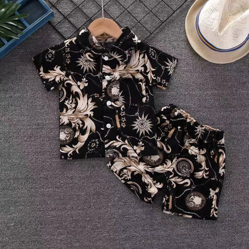 Mini Fashion™ - Fräsch och glad - Blommigt set för pojkar