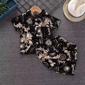 Mini Fashion™ - Fräsch och glad - Blommigt set för pojkar