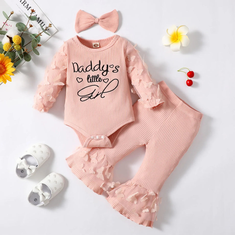 Mini Fashion™ - 'Pappas lilla flicka' - Romper & byxor för flickor