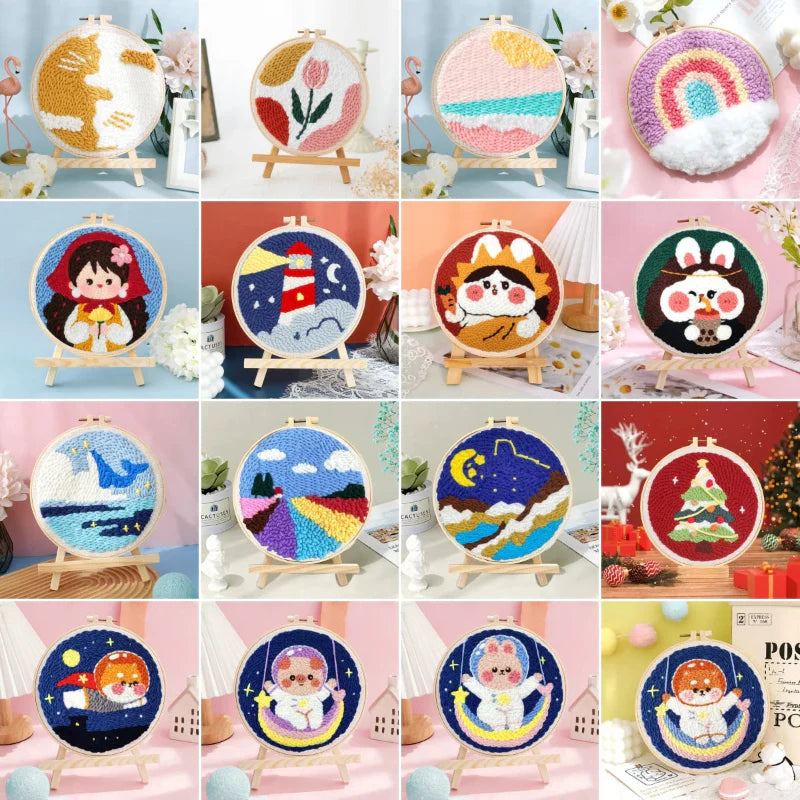 SoftLoop – Mjukt & kreativt – DIY Punch Needle Hemdekorationsset