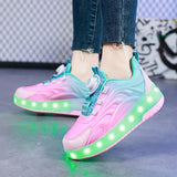 Light-Up Skate Shoes – LED & bekväma – självlysande sneakers