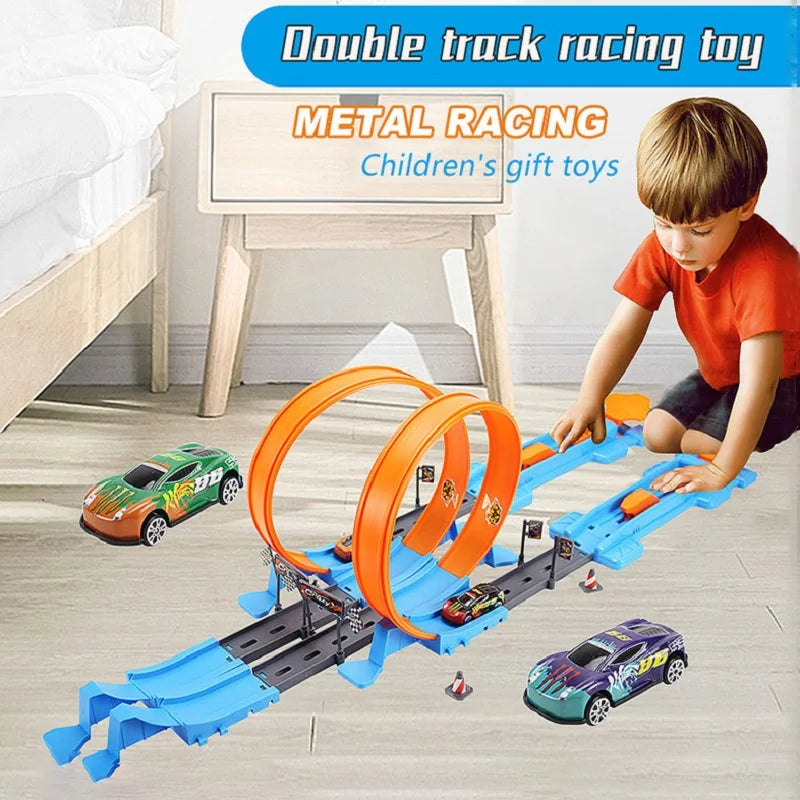 Double Race Track™ - Kreativt & roligt - Looping racerbana