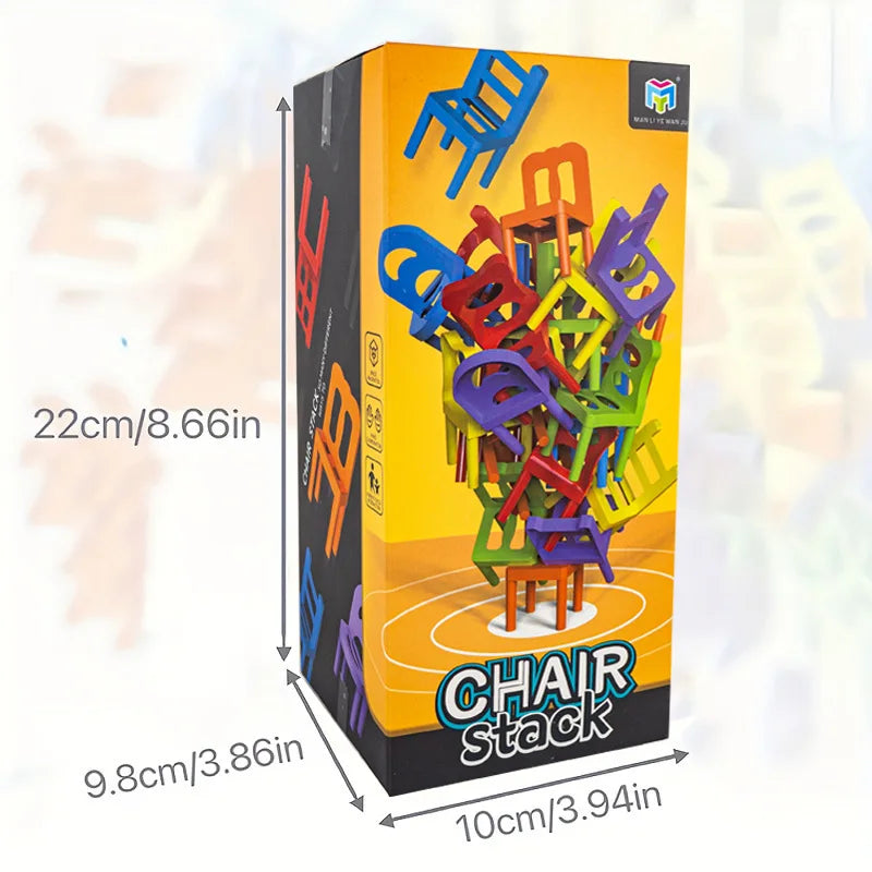 Chair Stack™ - Interaktiv och stimulerar kreativiteten - Stapla stolar-spel