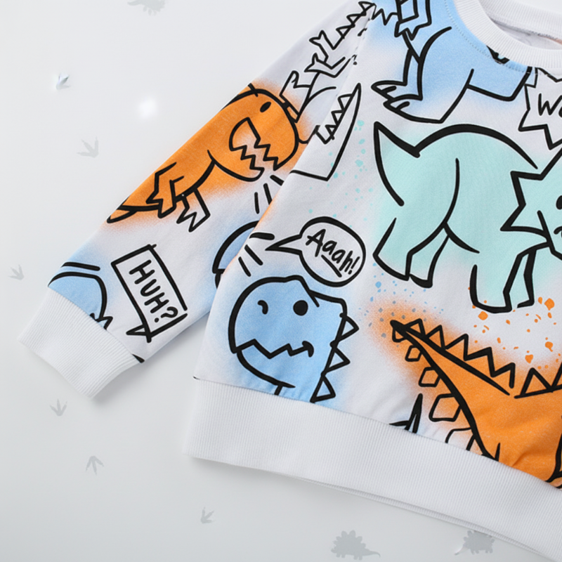Kids Dinosaur Sweatshirt – Komfort & stil – Dino barntröja