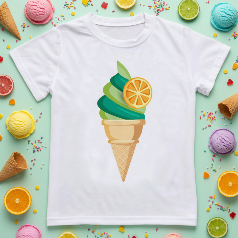 Boys & Girls Summer Tee – Bekvämt och lekfullt – T-shirt för barn med roligt tryck