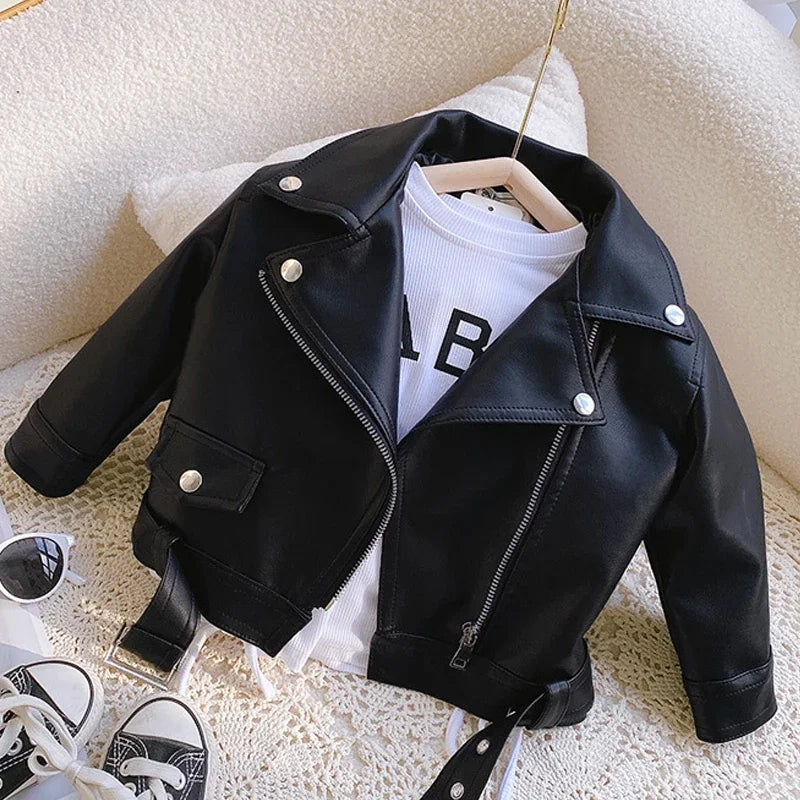 Girls Leather Jacket – Cool & stilfull – Läderjacka för barn
